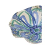 HANDMADE STONEWARE BOWL BLUE FANTASY